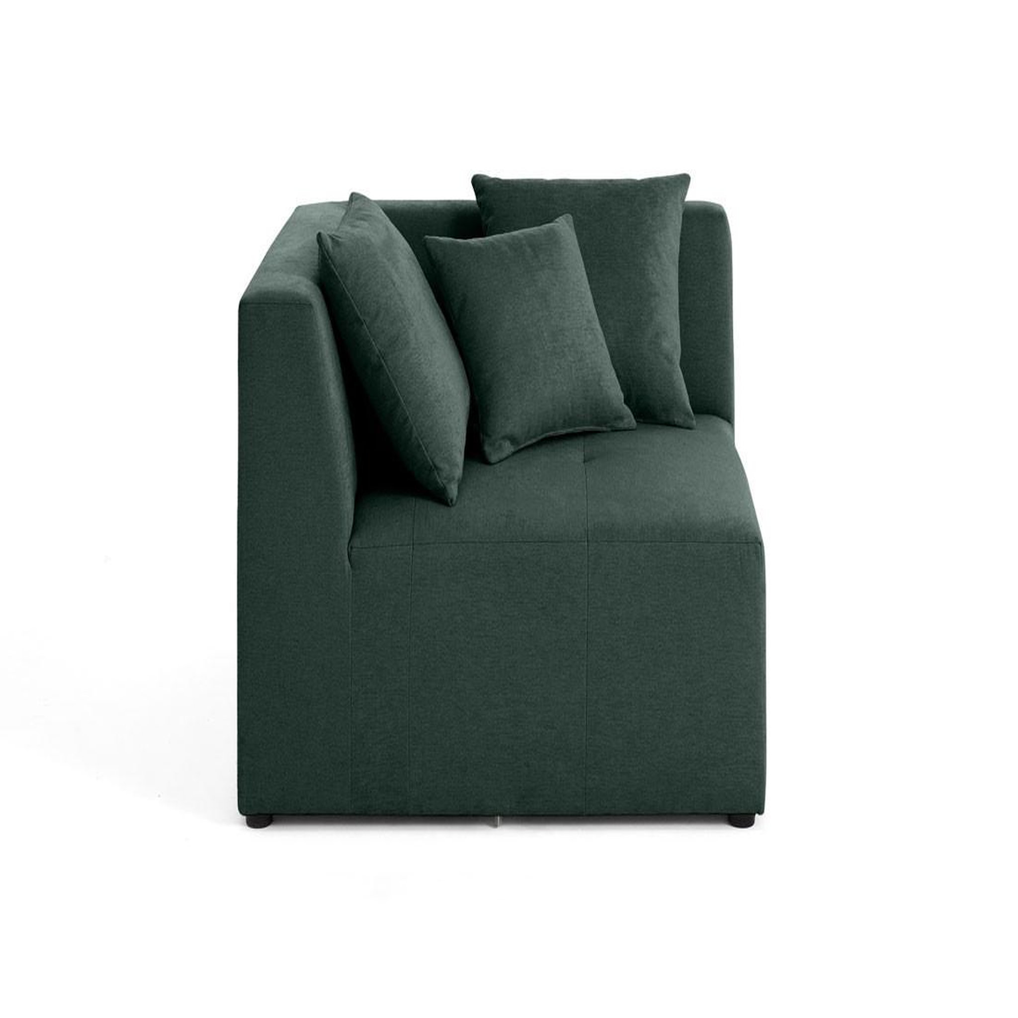Voir la diapositive 1 : BEST MOBILIER Amalfi - module d'angle réversible - en tissu