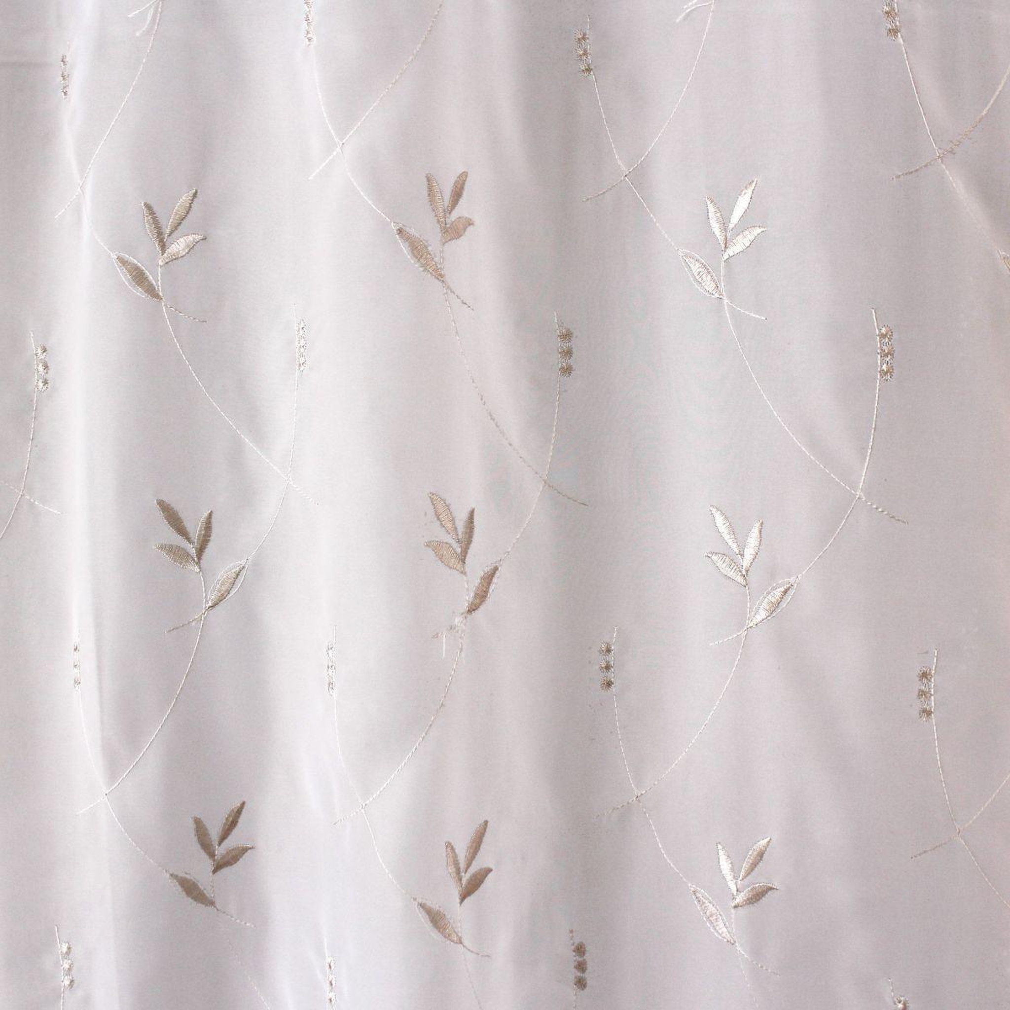 Voir la diapositive 3 : ENJOY HOME Rideau voilage brodé  feuillage  140x240cm vison