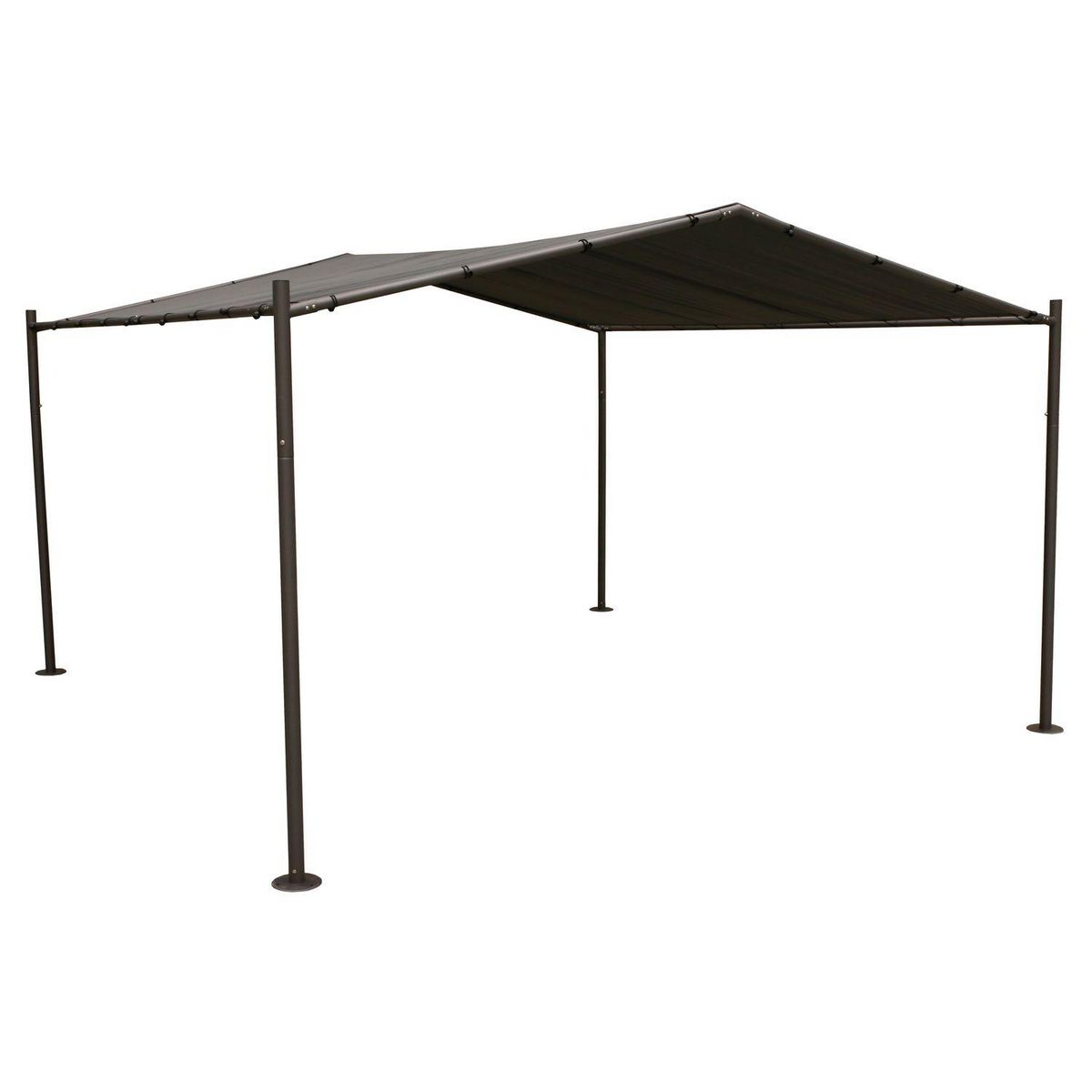 HESPERIDE Tonnelle de jardin Certeli - 4 x 4 m - Gris ardoise