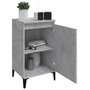 Voir la diapositive 4 : VIDAXL Table de chevet gris beton 40x35x70 cm bois d'ingenierie