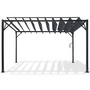 Voir la diapositive 5 : ID MARKET Pergola lames orientables 3x4 M gris anthracite
