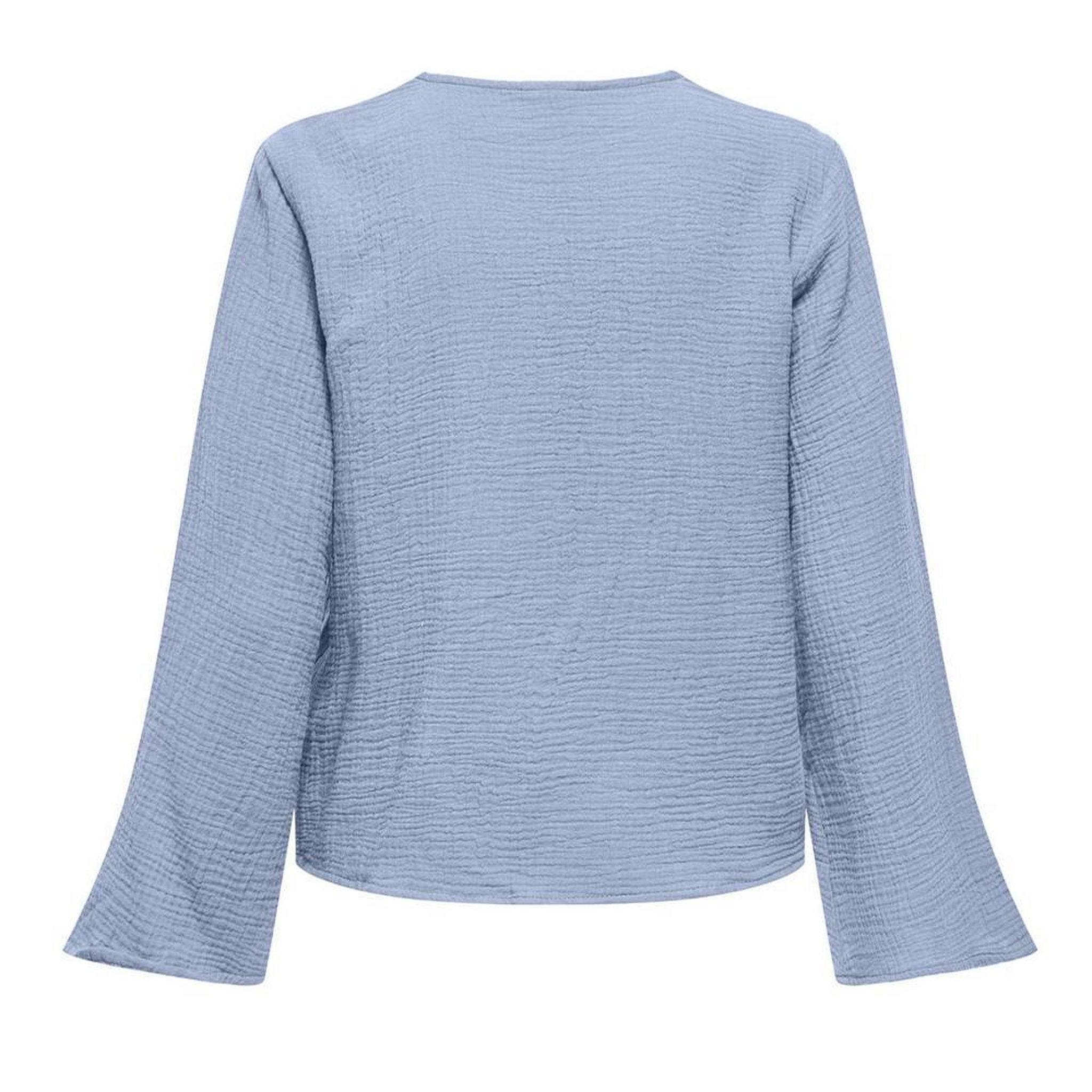Voir la diapositive 2 : JACQUELINE DE YONG Blouse Bleu Femme JDY Theis Life