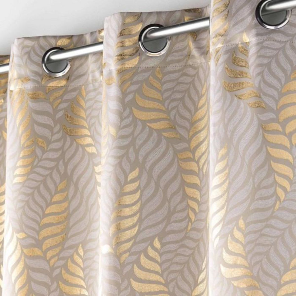 Paris Prix Rideau Occultant à Œillets  Lyra  140x260cm Taupe