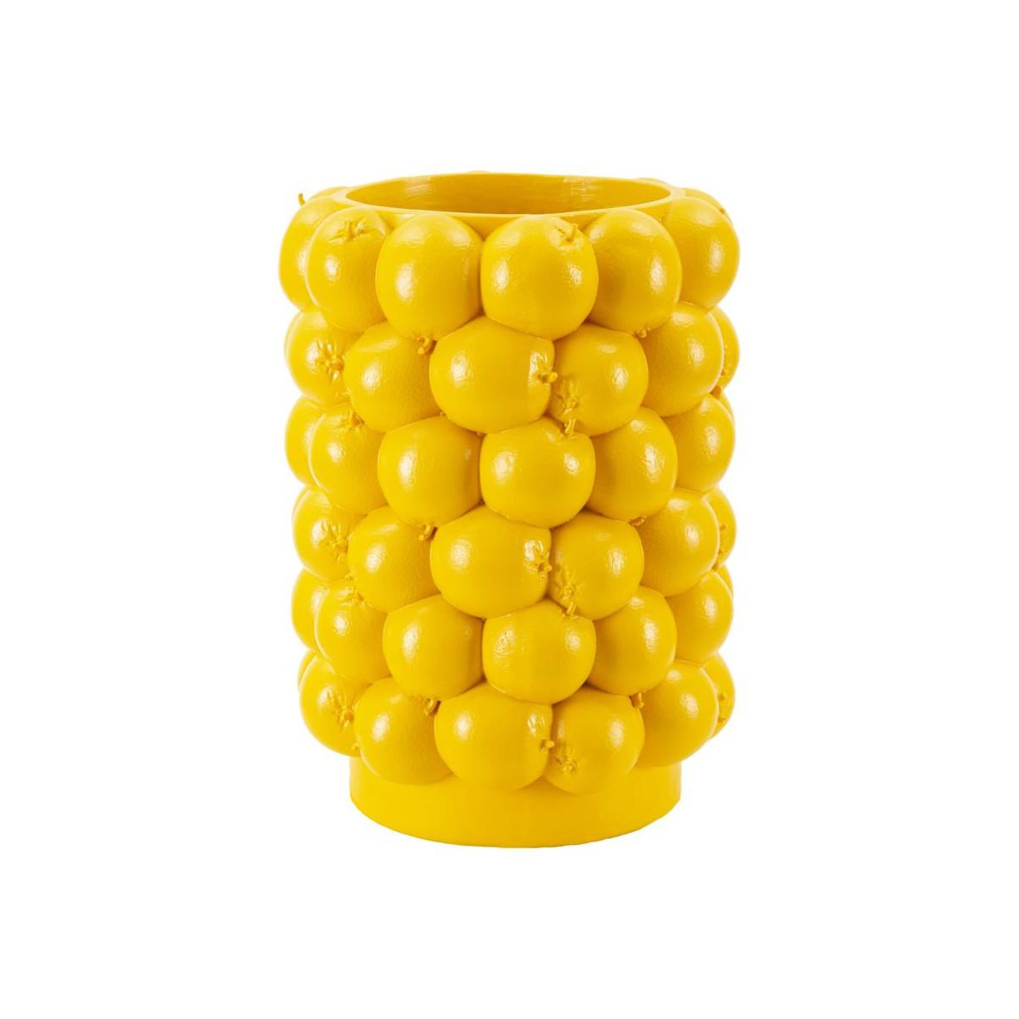 Paris Prix Vase déco fruits  citrons  28cm jaune