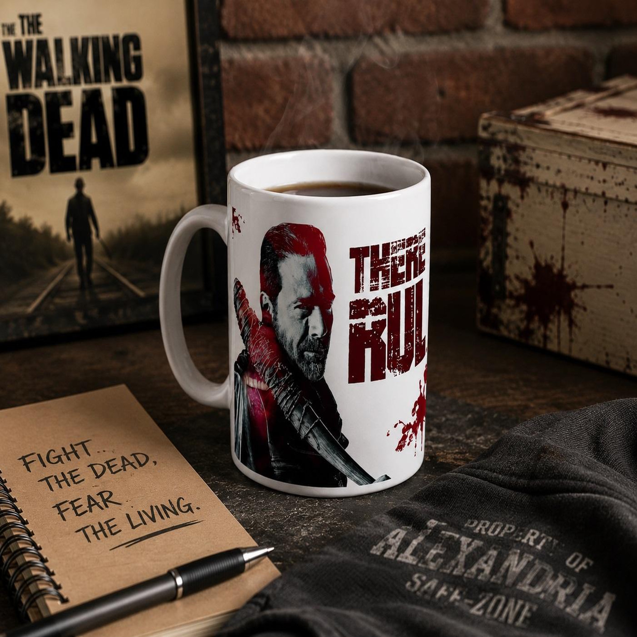 Voir la diapositive 4 : Eden Mug en céramique walking dead there are rules 9 cm