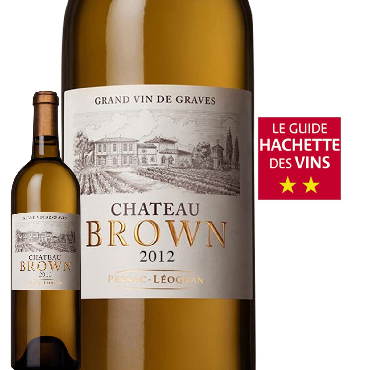 Château Brown Pessac Léognan Blanc 2012