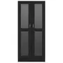 VIDAXL Armoire a vitrine Noir 82,5x30,5x185,5 cm Agglomere