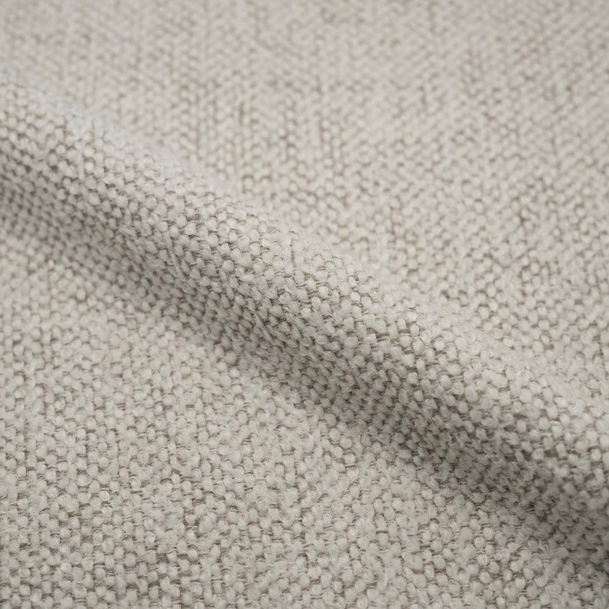 Voir la diapositive 3 : MAISON PAVANE Chaise en tissu beige et pieds en métal noir-angèle