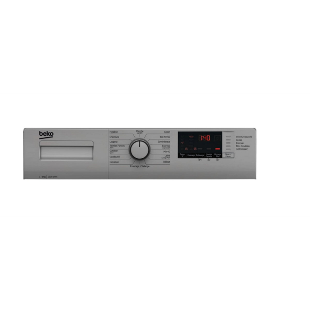 Beko Lave-linge frontal 6kg 1200 tours/min - WUE6612S1S