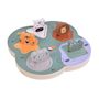 Voir la diapositive 2 : SMALLFOOT Small foot Safari Puzzle en cubes 5 pièce(s) Animaux