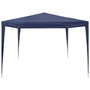 Voir la diapositive 3 : VIDAXL Tonnelle de jardin Tente de reception Chapiteau Bleu 3x3m