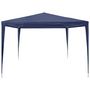 Voir la diapositive 3 : VIDAXL Tonnelle de jardin Tente de reception Chapiteau Bleu 3x3m