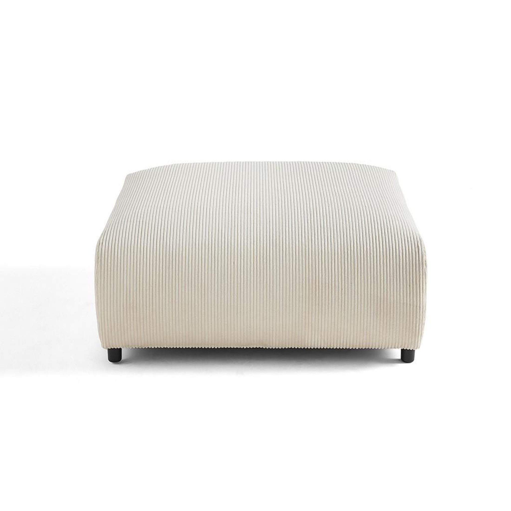 Voir la diapositive 5 : LISA DESIGN Garance - grand pouf modulable - en velours côtelé
