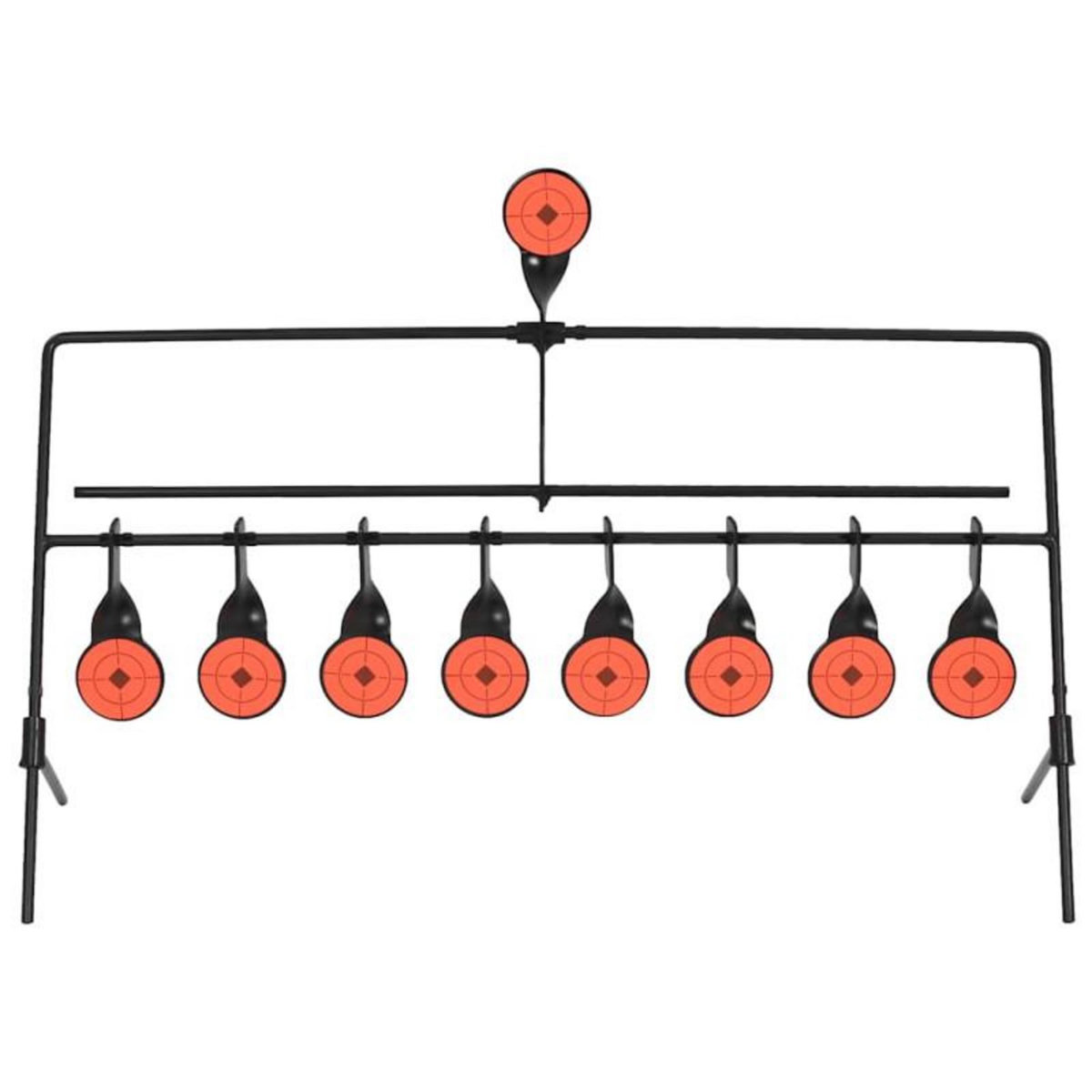 VIDAXL Cible de tir avec réinitialisation automatique et 8+1 cibles