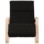 Voir la diapositive 3 : VIDAXL Chaise a bascule Noir Tissu