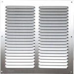 CENTRALE BRICO Grille d'aération aluminium anodisé, L.25 x l.25 cm