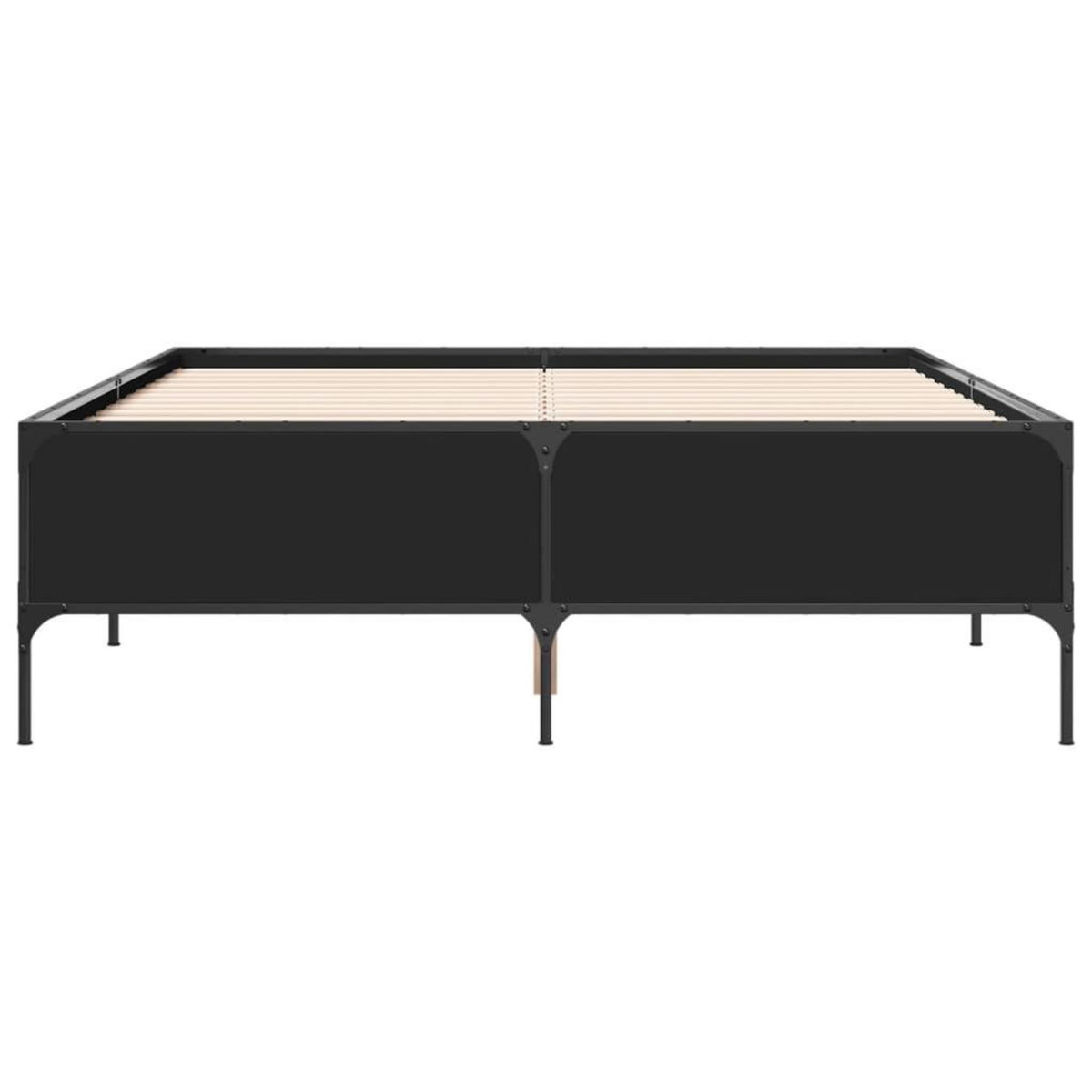 VIDAXL Cadre de lit sans matelas noir 120x190 cm