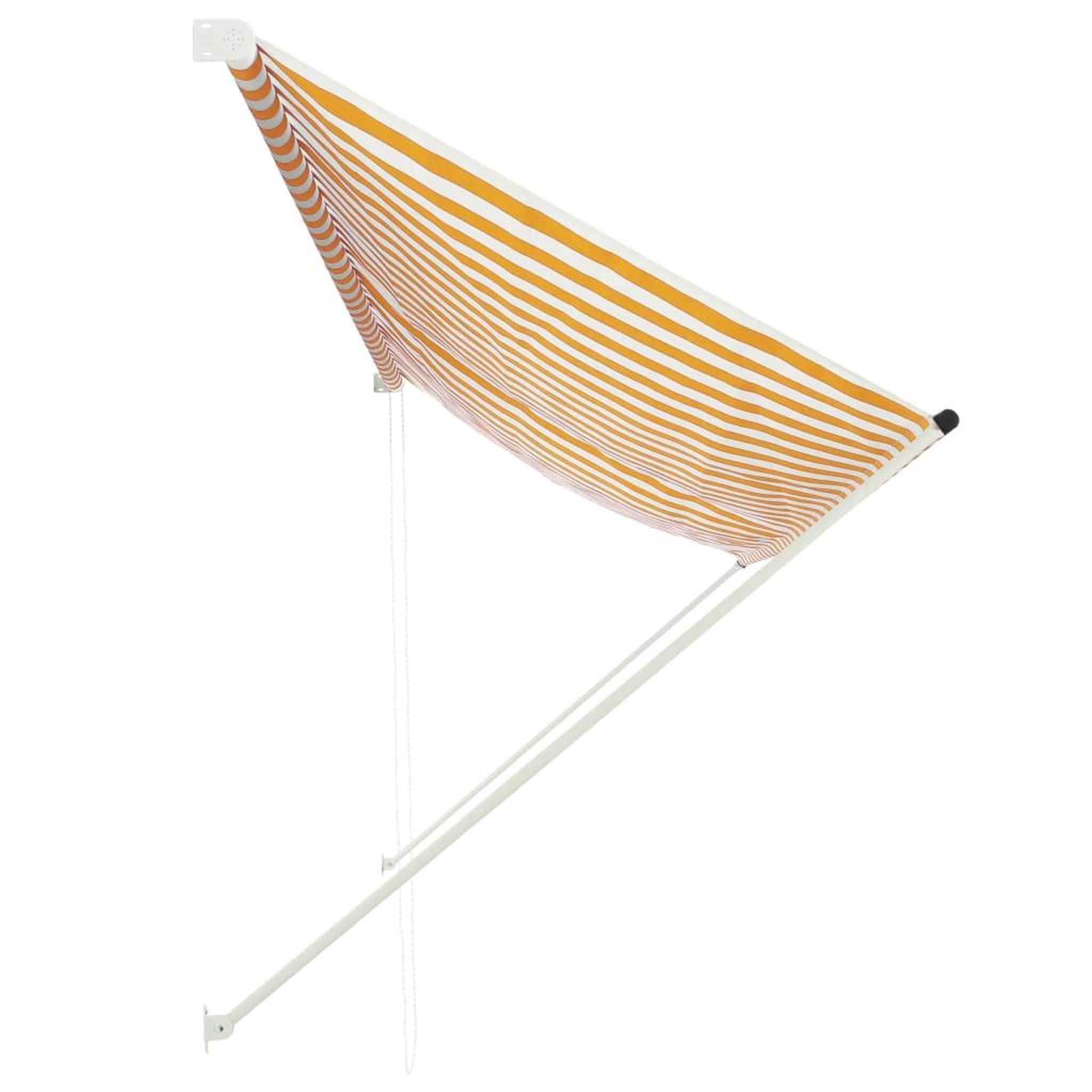 Voir la diapositive 2 : VIDAXL Auvent retractable 350x150 cm Jaune et blanc
