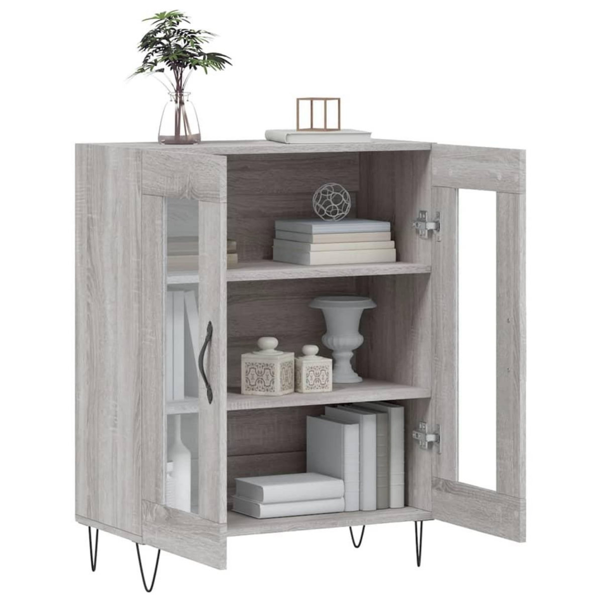 VIDAXL Buffet sonoma gris 69,5x34x90 cm bois d'ingenierie