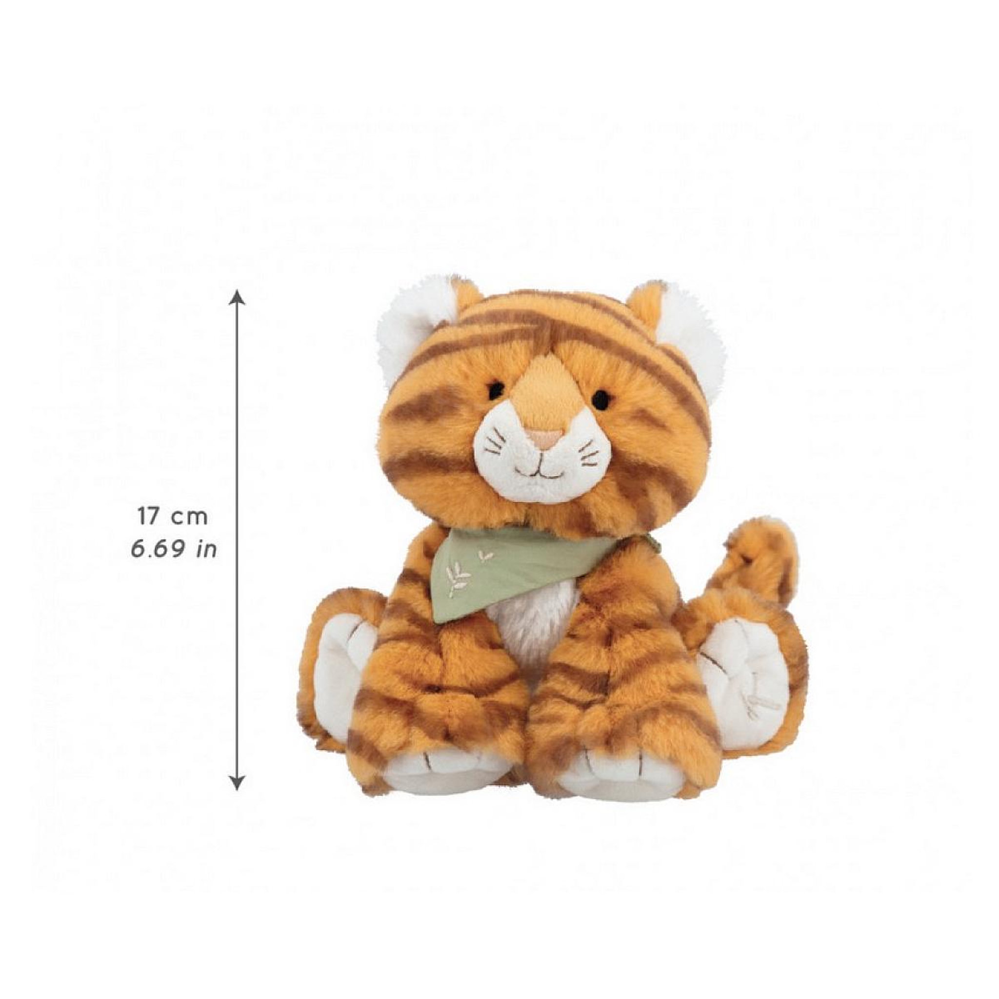 Voir la diapositive 4 : Kaloo Peluche Tigre Papaye - 17 cm