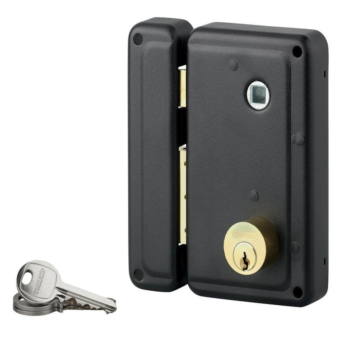 THIRARD Serrure en applique THIRARD 75 x 130 mm, à poignée, vertical, ouverture à gauche