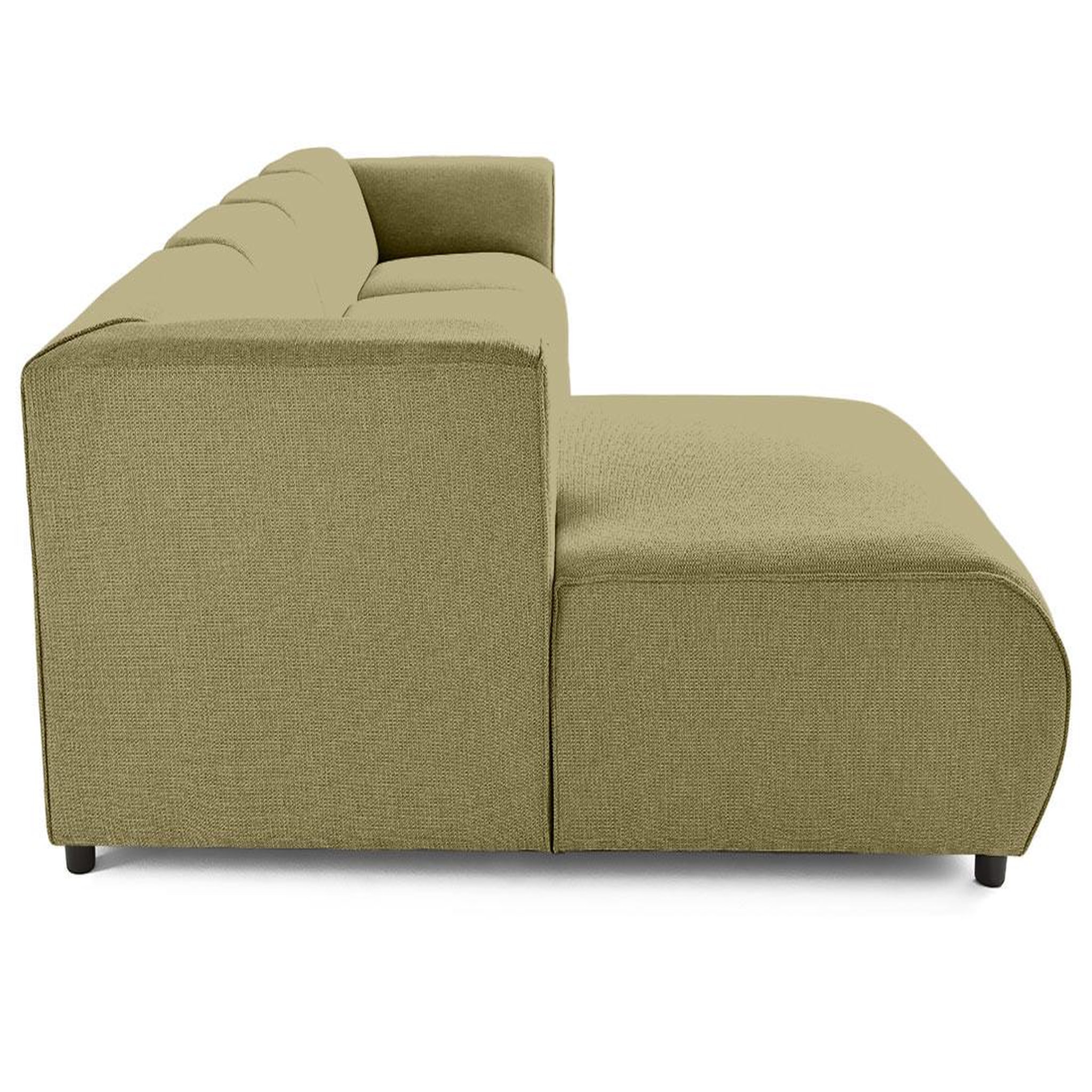 Voir la diapositive 5 : LISA DESIGN Suaro - canapé modulable d'angle gauche 5 places en tissu texturé