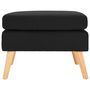 Voir la diapositive 2 : VIDAXL Repose-pied Noir Tissu