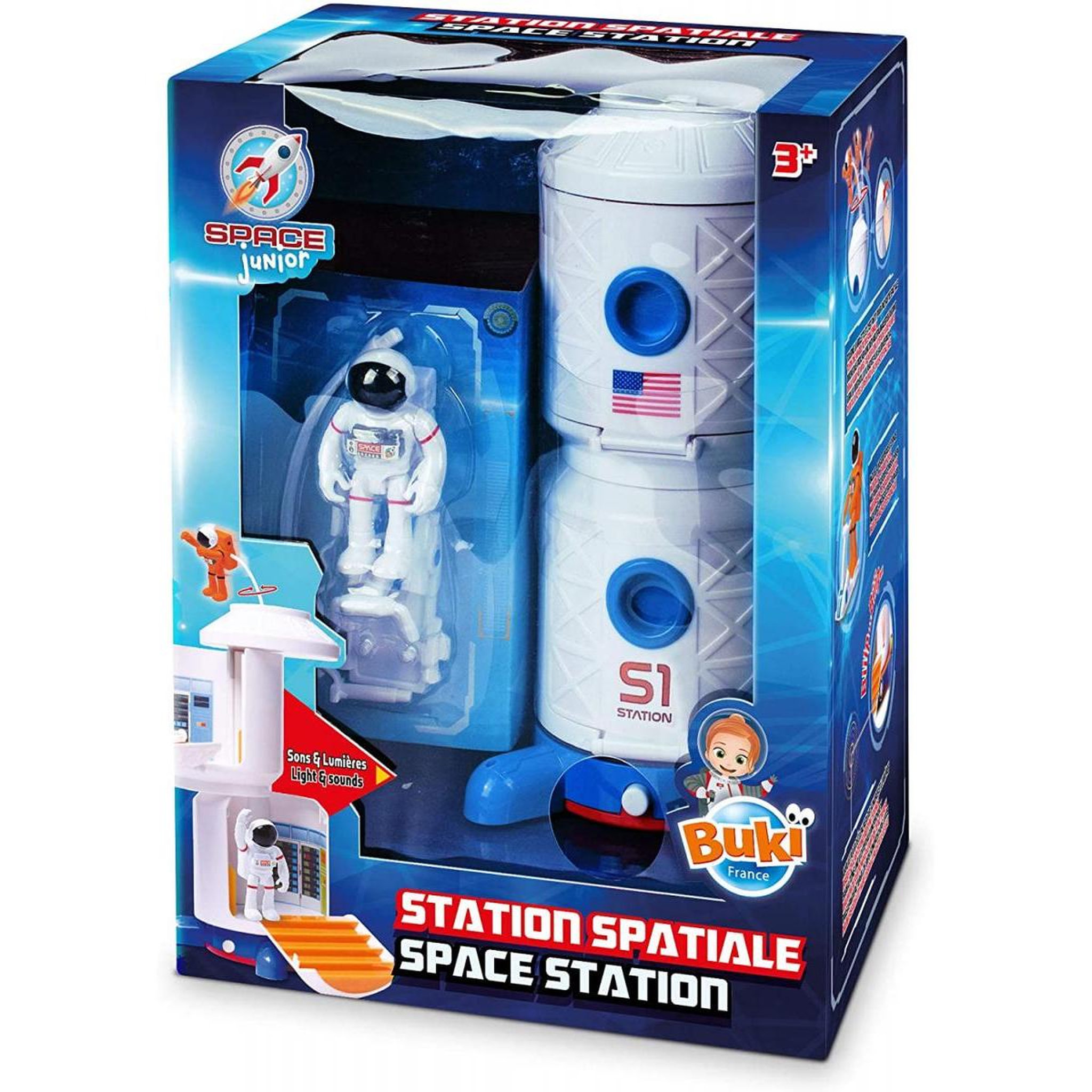 Voir la diapositive 1 : BUKI station spatiale avec sons et lumieres