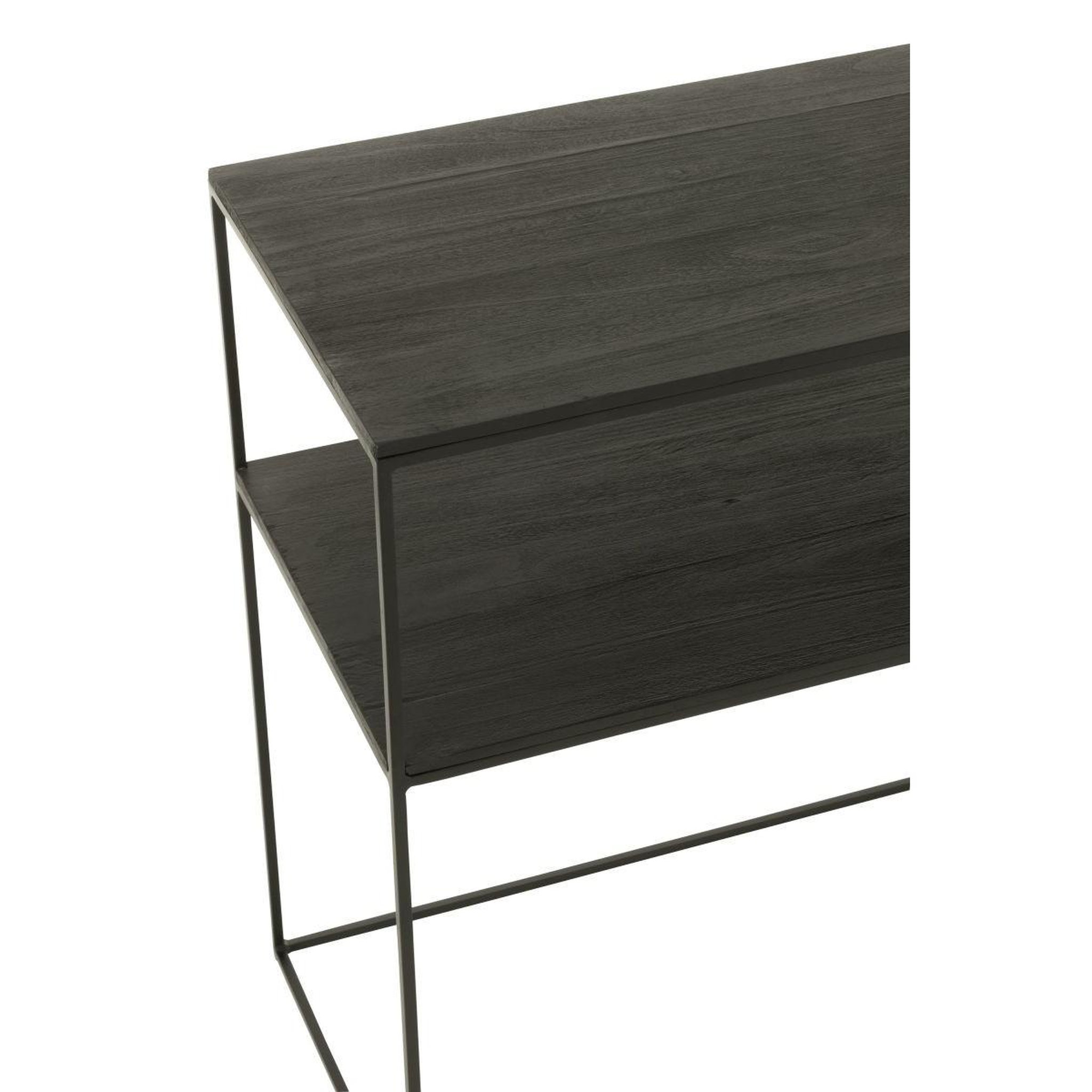 Voir la diapositive 6 : J-LINE Console Design en Bois  Lucille  140cm Noir