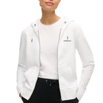 SUPERDRY Sweat  Femme Superdry Plain Zip Hood. Coloris disponibles : Blanc