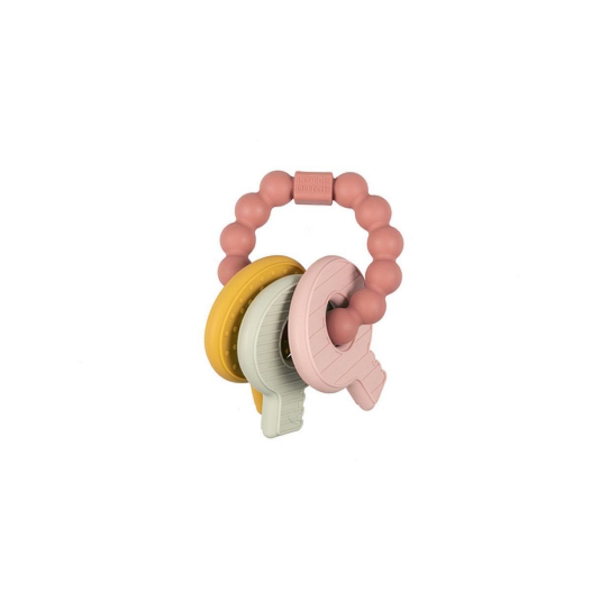 LITTLE DUTCH Trousseau de clés de dentition rose
