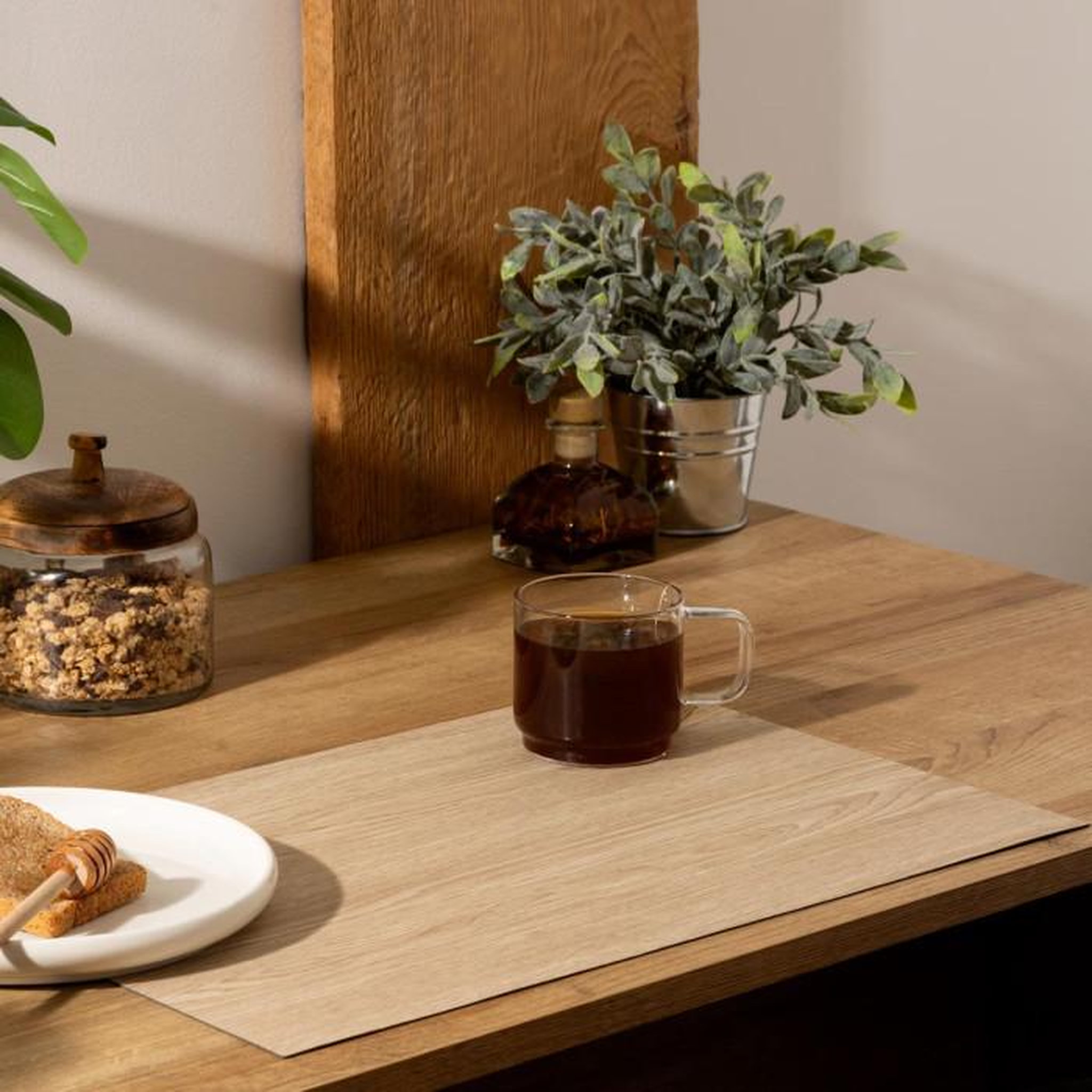 Voir la diapositive 2 : SECRET DE GOURMET Set de table design bois Authentic