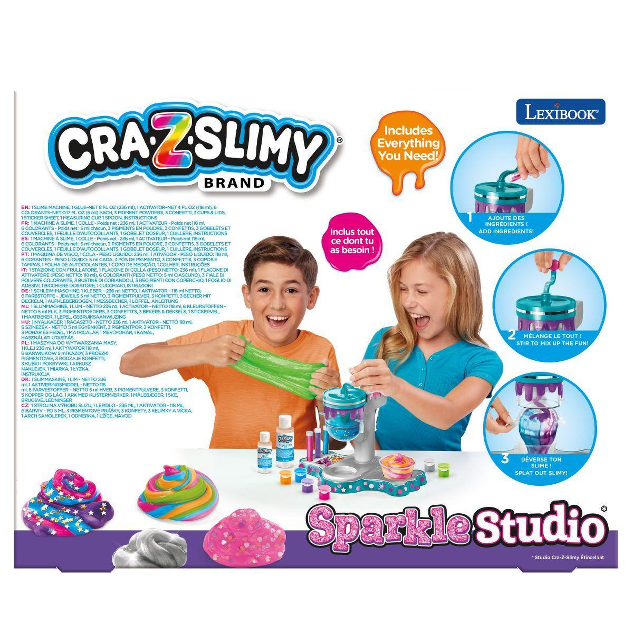 Voir la diapositive 6 : Lexibook Studio Cra-Z-Slimy Étincelant