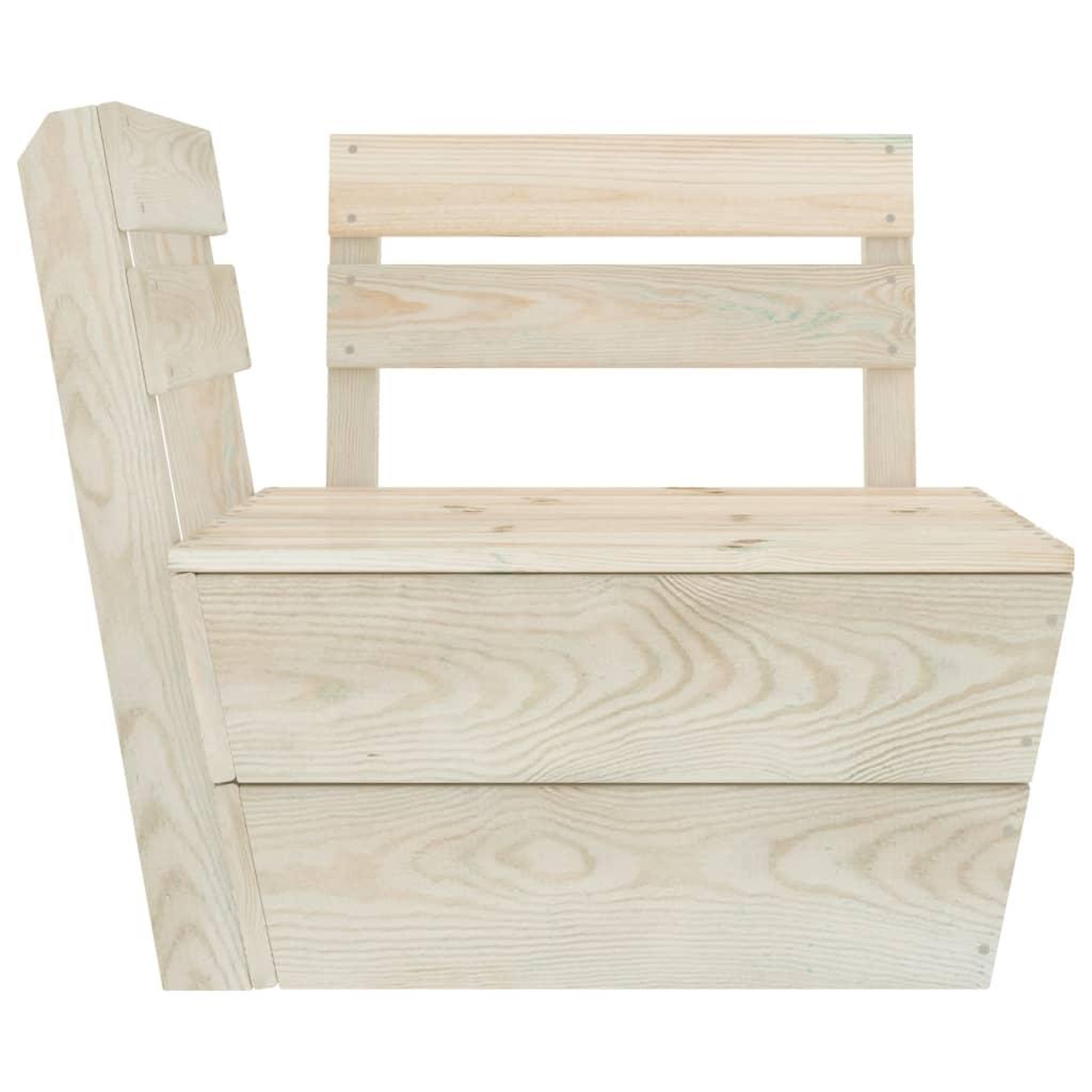 Voir la diapositive 5 : VIDAXL Salon de jardin palette 7 pcs Bois d'epicea impregne