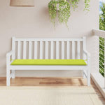 VIDAXL Coussin de banc de jardin vert brillant 150x50x3cm tissu oxford