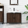 Voir la diapositive 3 : VIDAXL Armoire lavabo de salle de bain chene marron 80x30x60 cm
