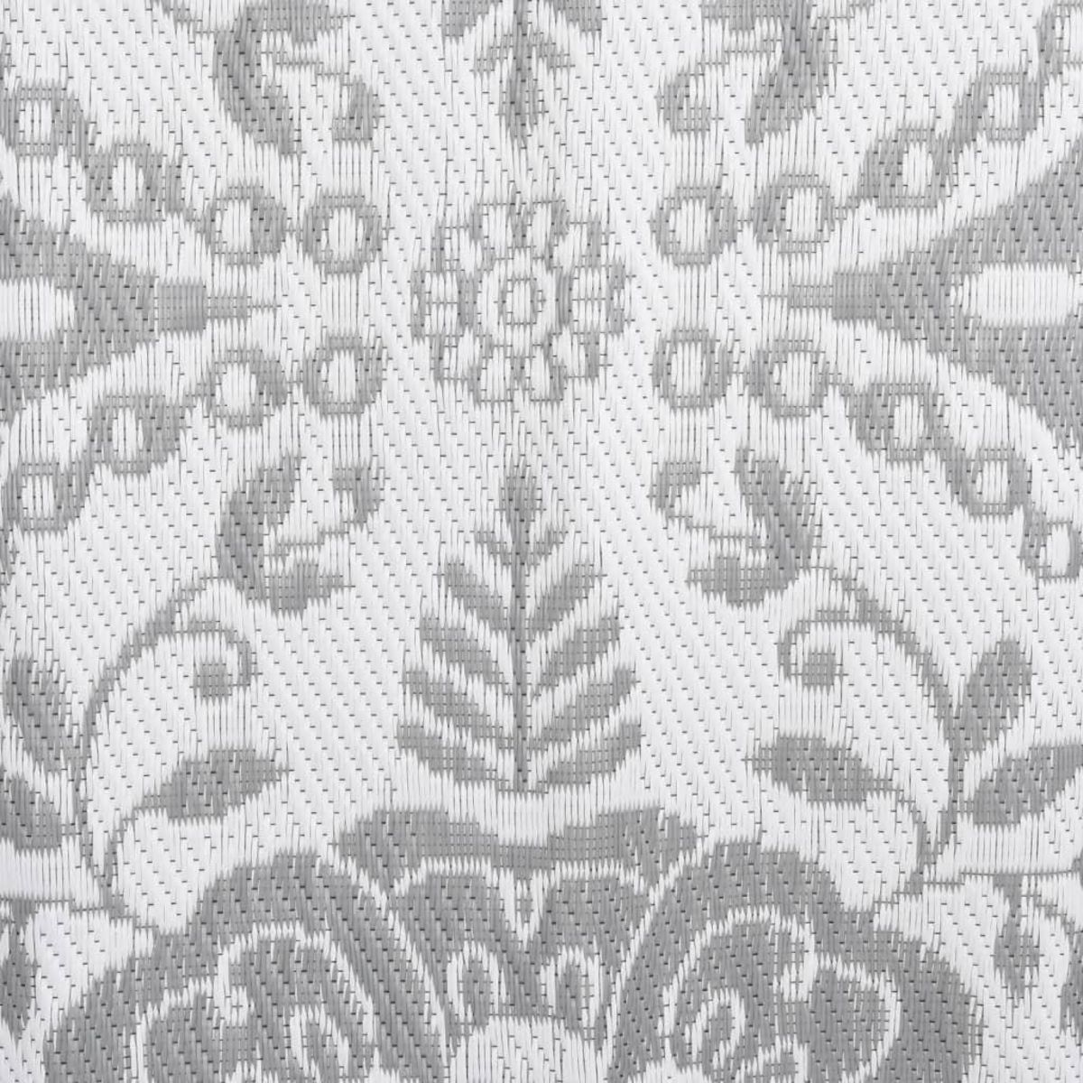 VIDAXL Tapis d'exterieur Gris clair 80x250 cm PP