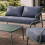 Voir la diapositive 6 : CONCEPT USINE Salon de jardin 4 places kaki BERGAME