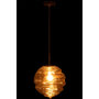 Voir la diapositive 3 : Paris Prix Lampe Suspension en Verre  Ruche  34cm Cognac Clair