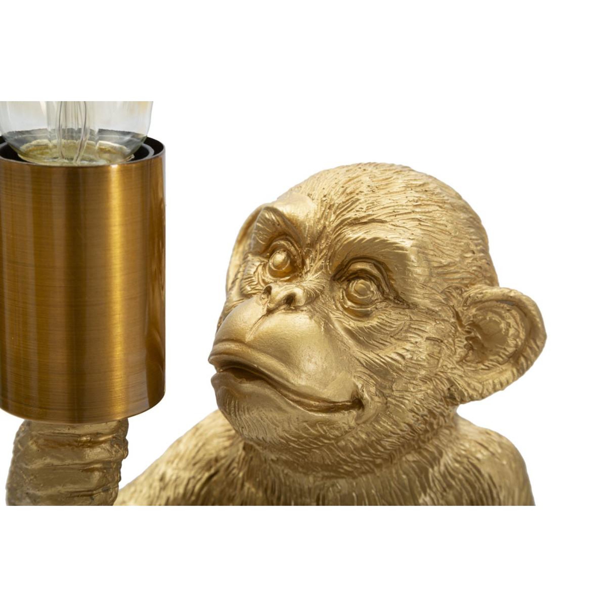 Voir la diapositive 4 : Paris Prix Lampe à poser en résine  monkey  25cm or