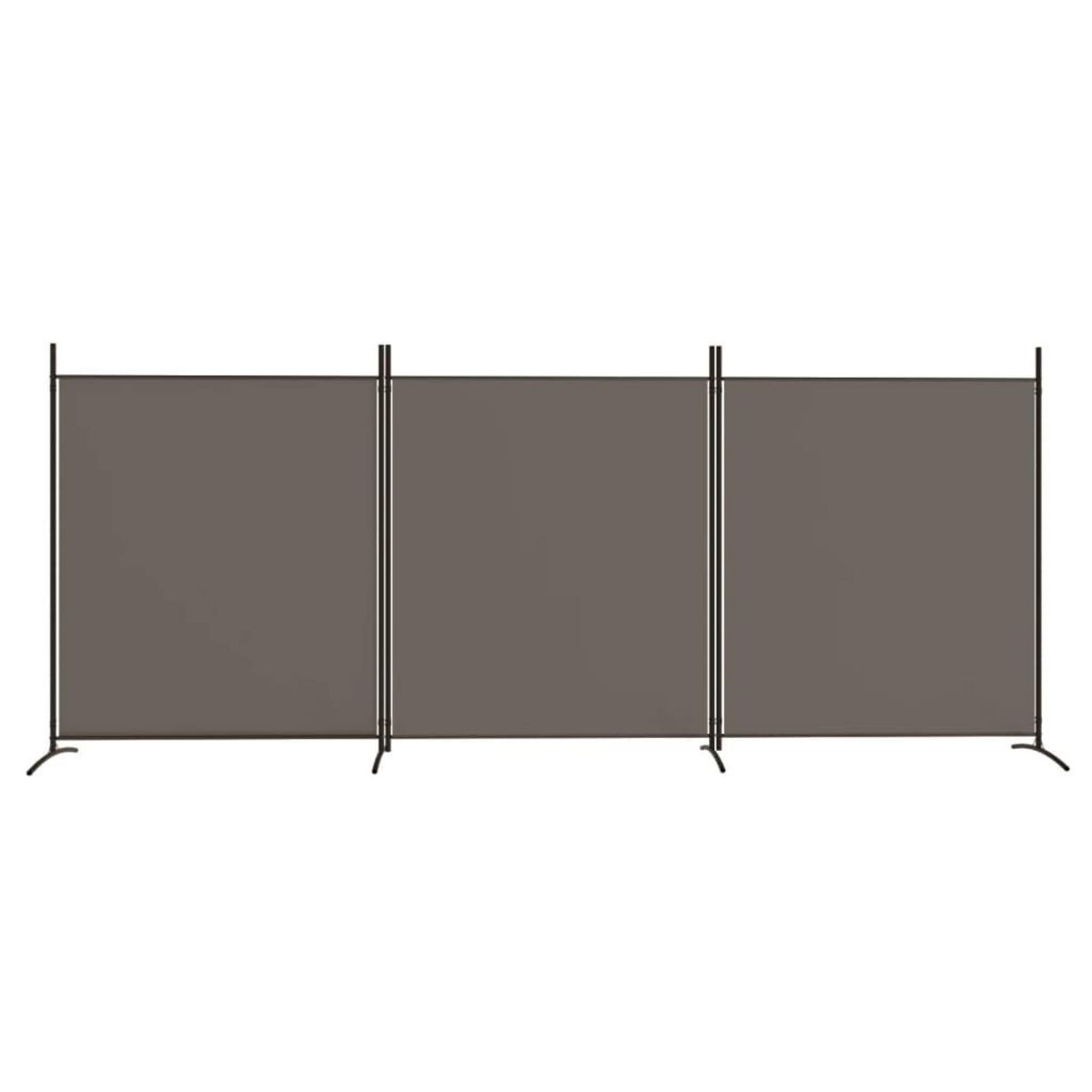 VIDAXL Cloison de separation 3 panneaux Anthracite 525x180 cm Tissu