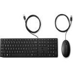 HP HP Wired Desktop 320MK Mouse and Keyboard clavier Souris incluse USB Noir