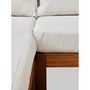 Voir la diapositive 6 : BOCARNEA Salon de jardin d'angle modulable - Bois d'acacia - 7 personnes - LEVATA XL - Blanc cassé + Housse