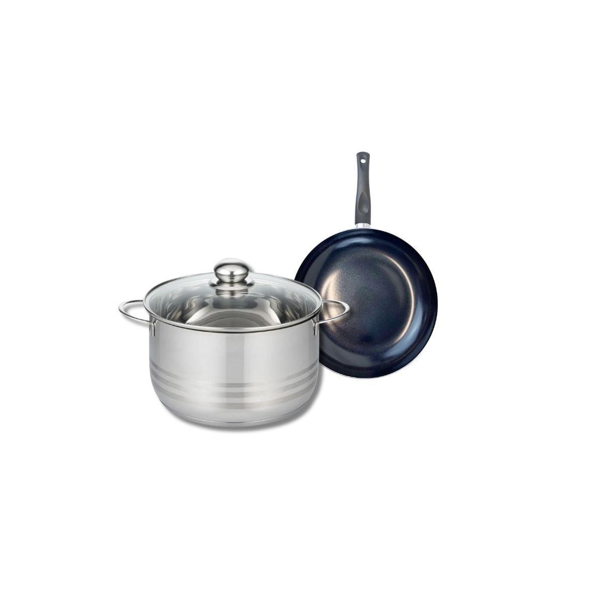 ELO Ensemble de 1 poêle de cuisson 20 cm et 1 faitout 24 cm elo prima brillant