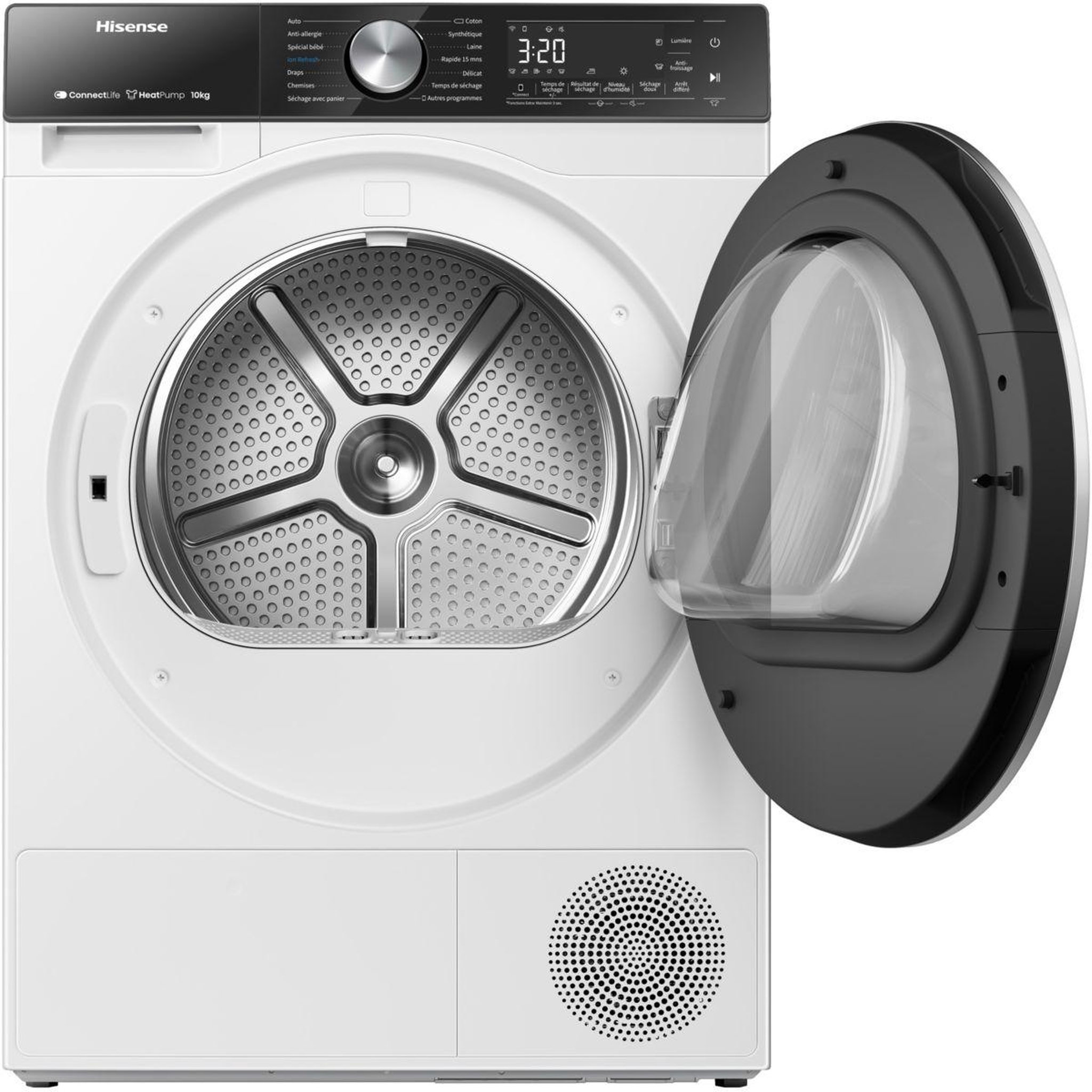 Voir la diapositive 4 : Hisense Sèche linge pompe à chaleur DH5S102BW