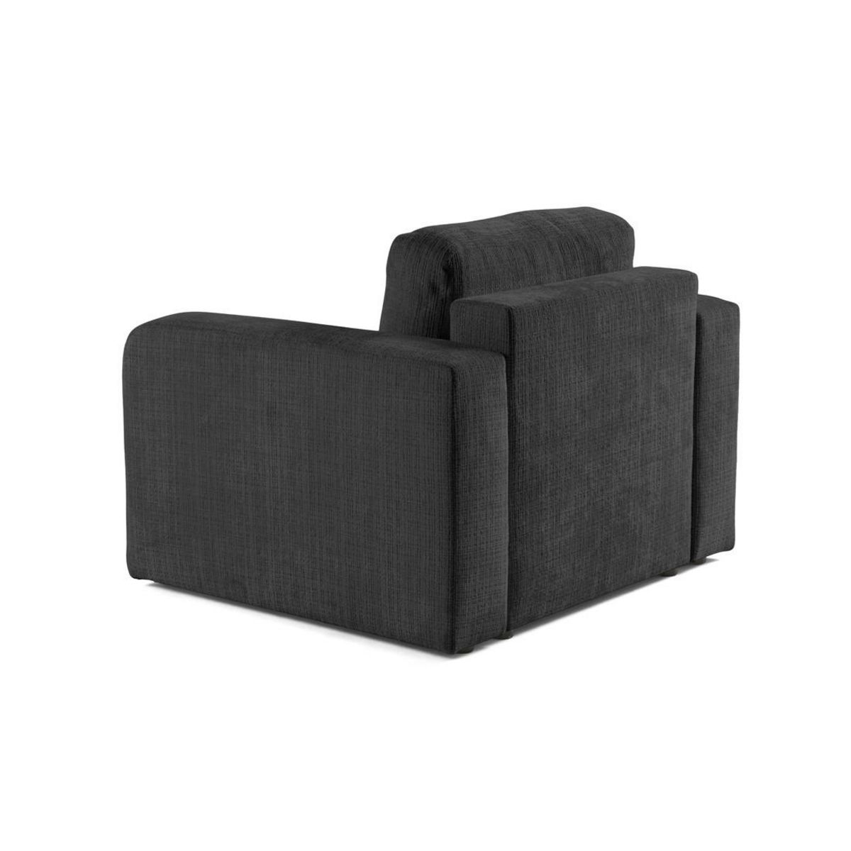 BEST MOBILIER Miro - fauteuil en velours texturé