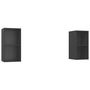 Voir la diapositive 2 : VIDAXL Meubles TV muraux 2 pcs Gris Bois d'ingenierie