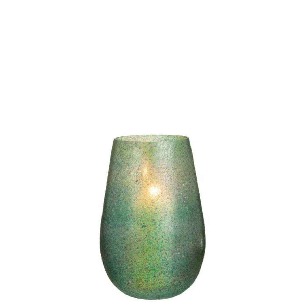 Paris Prix Photophore Éclat de Verre  Tom  26cm Vert