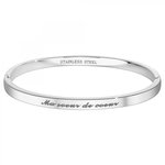 SC CRYSTAL Ma soeur de cœur - Bracelet SC Crystal en Acier Rhodié argenté