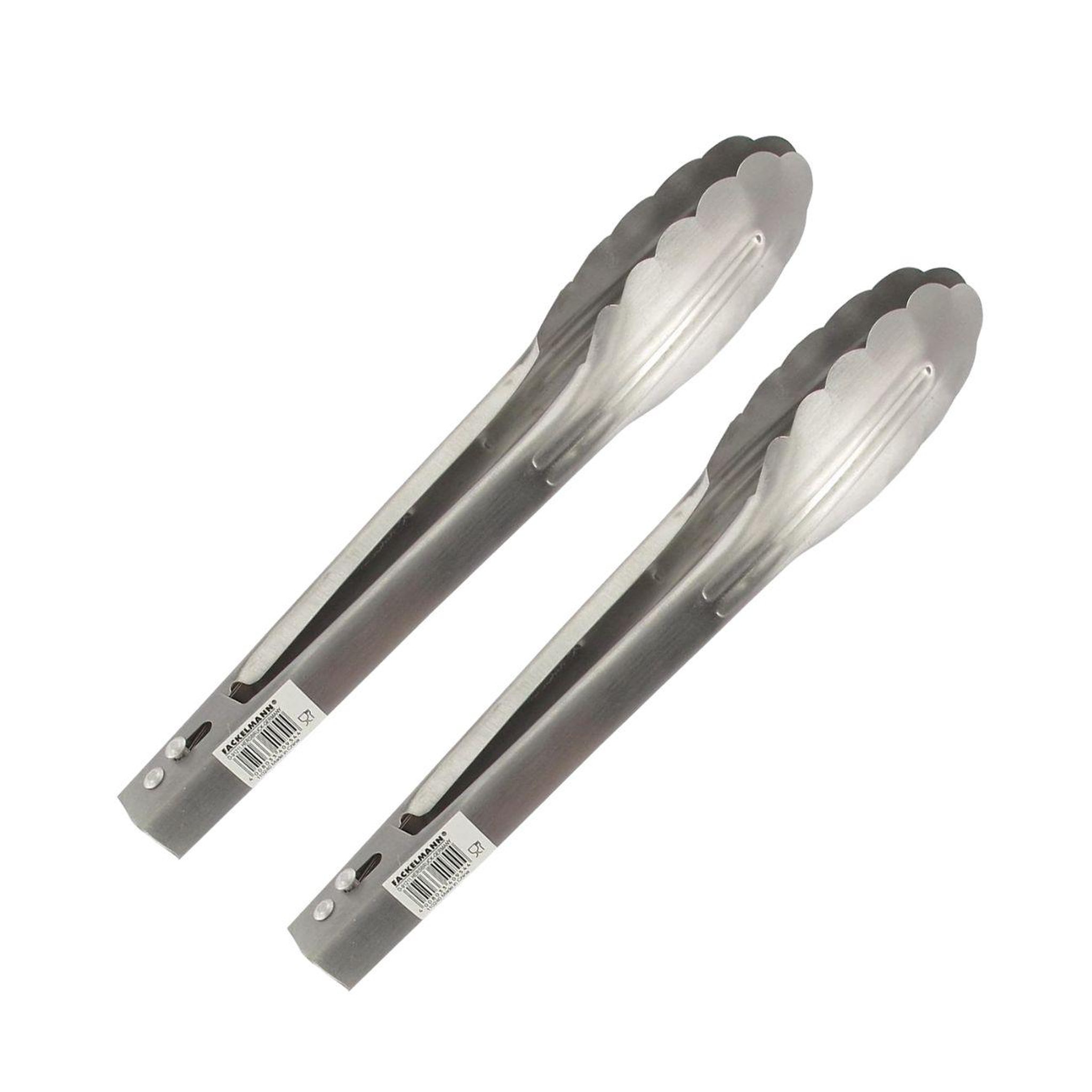 Fackelmann Ensemble de 2 pinces de cuisine multifonction tout inox 23 cm fackelmann